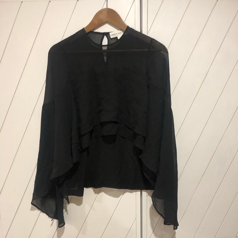 Robert Rodriguez Silk flowy Top - 2
